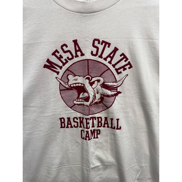 Mesa State Basketball Camp T-Shirt Hanes Heavyweight 50/50 XL - Picture 2 of 7